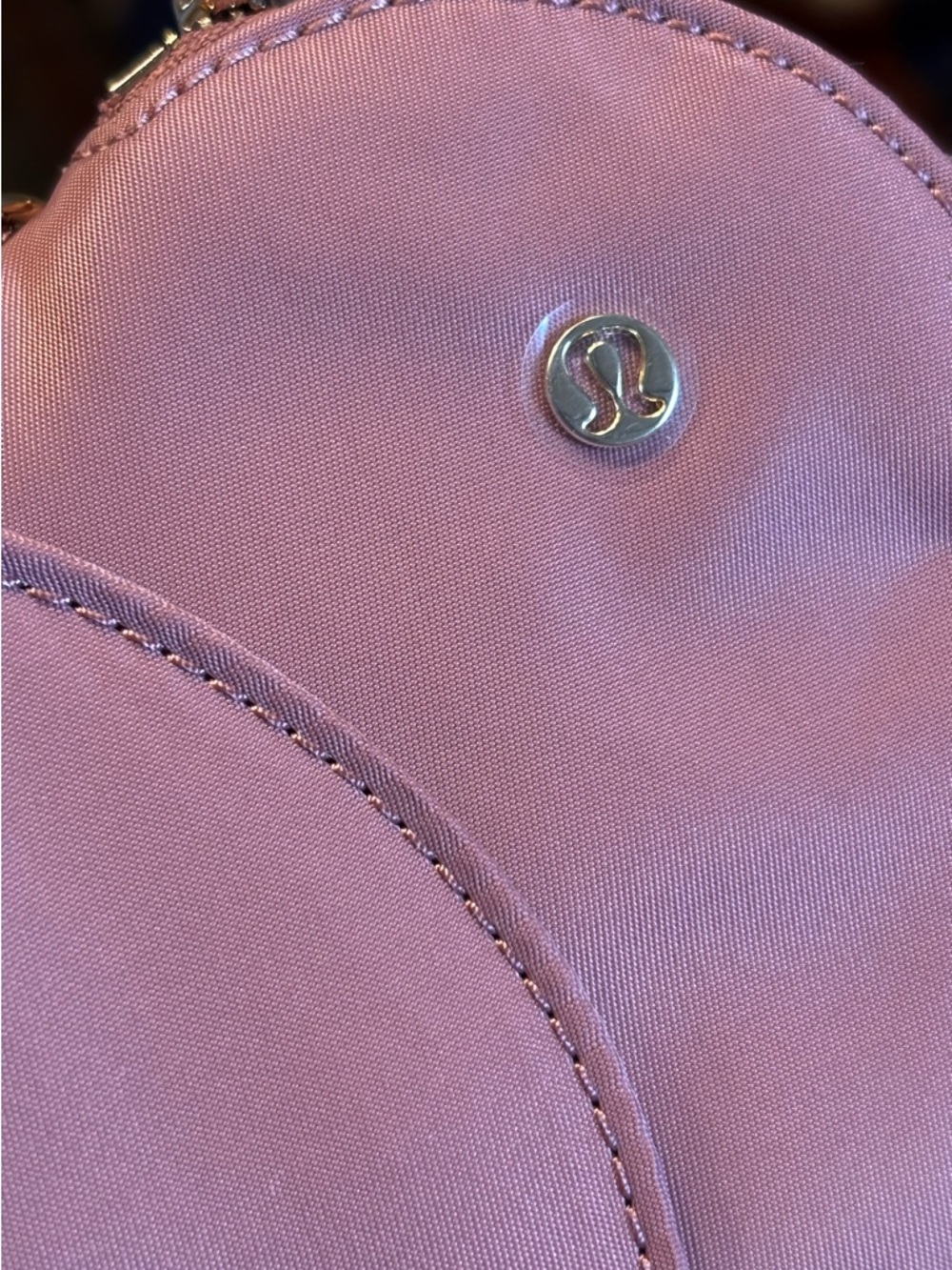 NWT 🍋💗 Lululemon Dual Pouch Heart Crossbody in Spiced Chai/Pink/Gold - Picture 4 of 4
